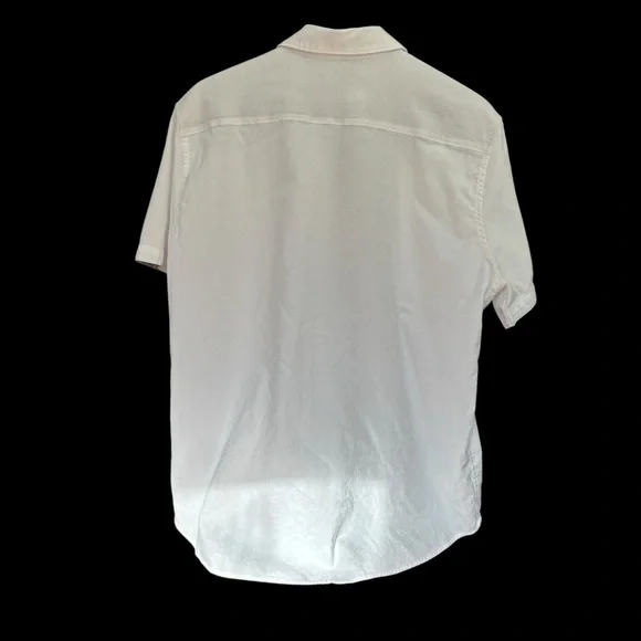 Robert Graham Classic Fit White Floral Pattern Short Slve M XL Button Shirt - Picture 3 of 8